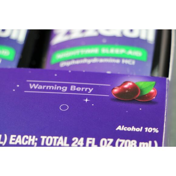ZzzQuil Nighttime Sleep-Aid Liquid - Warming Berry Flavor - 2 x 12oz - Ex: 6/26 - Picture 6 of 6